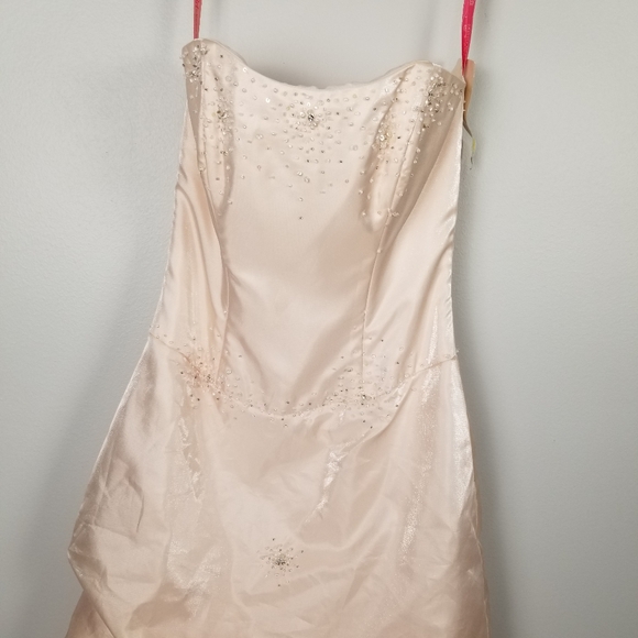 NWT Flirt by Maggie Sottero Pink Prom Dress Sz 4 - Picture 2 of 8
